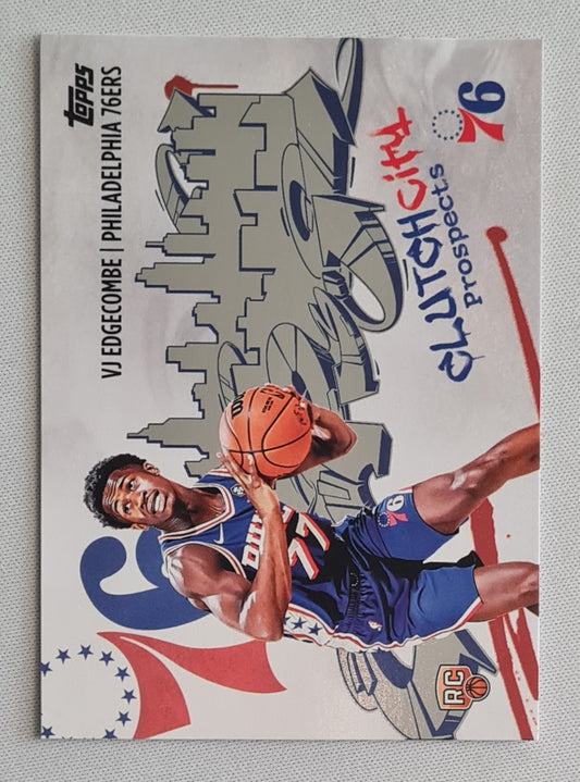 VJ Edgecombe - 2025/26 Topps Basketball Clutch City #CC-3 Philadelphia 76ers