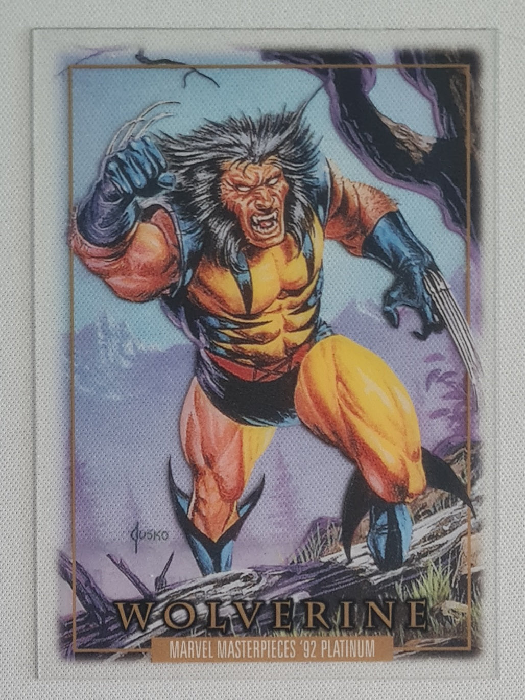 Wolverine - 2024 Upper Deck Marvel Masterpieces 92 Platinum Clear Cut #94