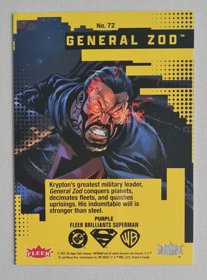 General Zoo - 2025 Fleer Brilliants Superman Purple #72