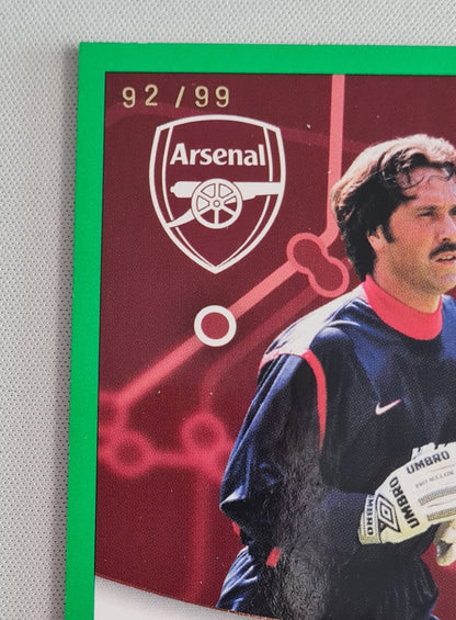 David Seaman - 2023/24 Topps Arsenal Forever Green Autograph /99 #NL-DS Arsenal FC