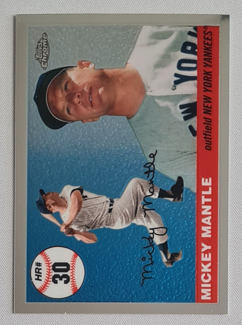 Mickey Mantle - 2007 Topps Chrome MLB Home Run History #MHRC30 New York Yankees