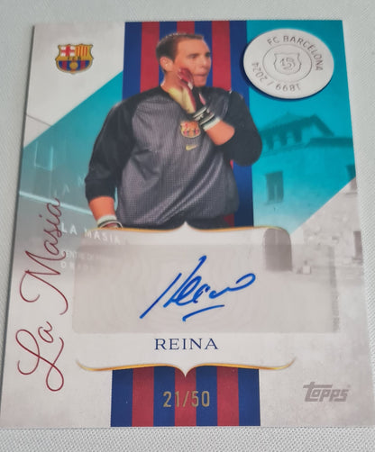 Reina - 2024/25 Topps Barcelona 125 Year Anniversary Auto /50 #MF-PR