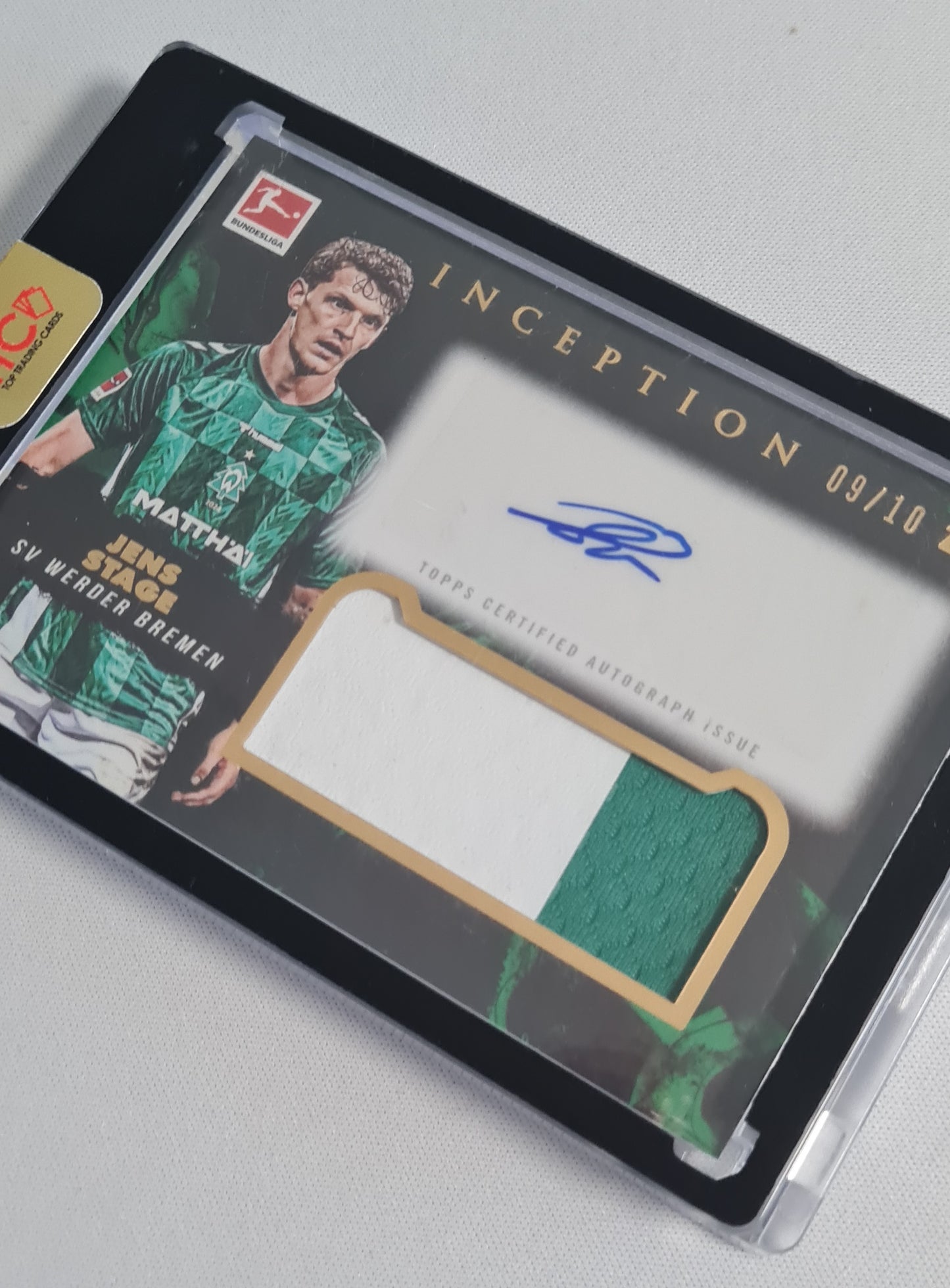 Jens Stage - 2024 Topps Bundesliga Inception Auto Relic /10 Werder Bremen
