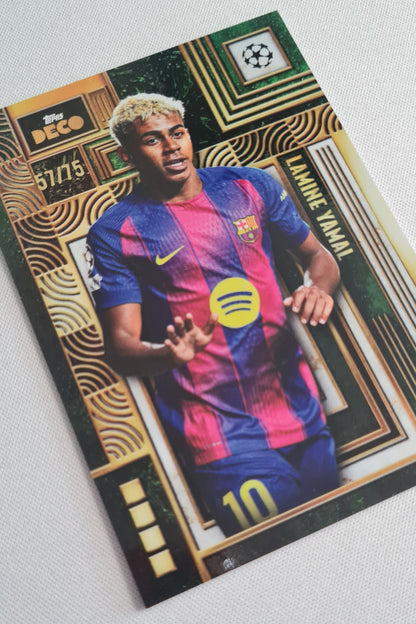 Lamine Yamal - 2025 Topps Deco Current Stars Green /75 FC Barcelona