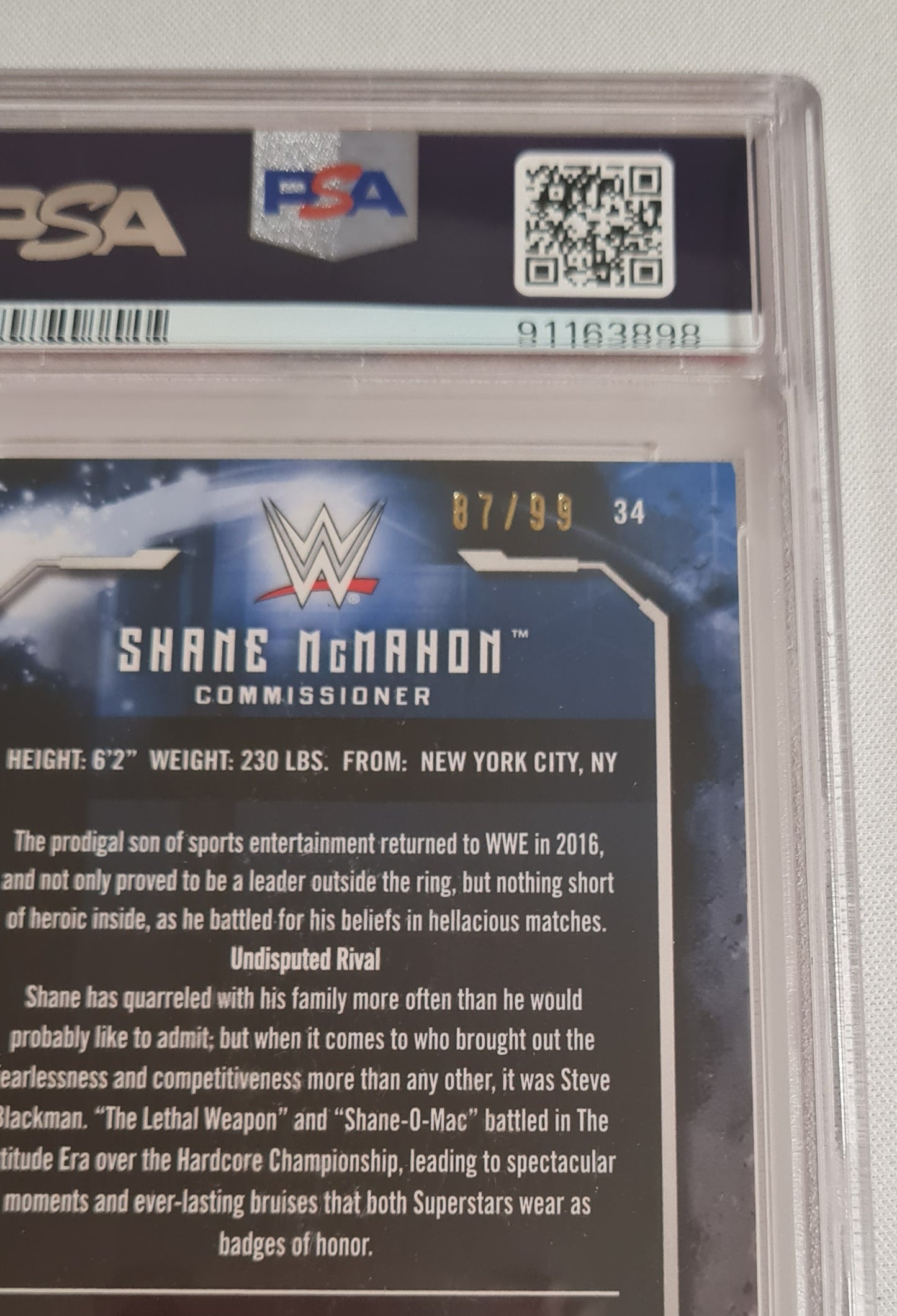Shane McMahon - 2017 Topps WWE Undisputed Bronze PSA 9 #34
