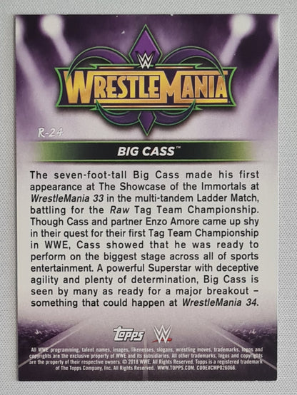 Big Cass - 2018 Topps WWE Wrestlemania #R-24