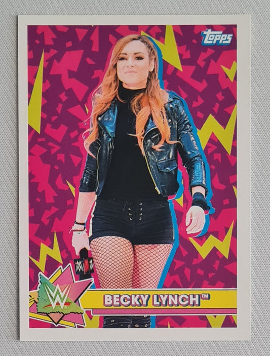 Becky Lynch - 2021 Topps Heritage WWE Sticker Card #S-4