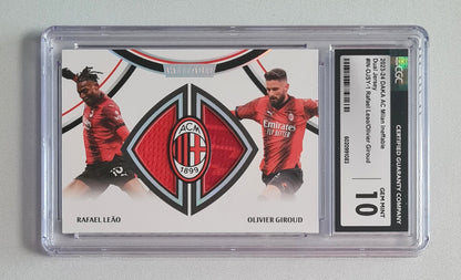 Rafael Leao & Olivier Giroud - 2023/24 DAKA AC Milan Ineffable Dual Jersey CGC 10 #IN-DJSY-1