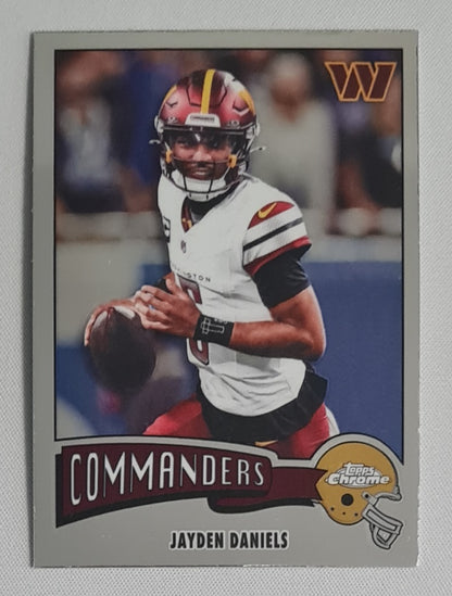 Jayden Daniels - 2025 Topps Chrome NFL 1975 Insert #1975-34 Washington Commanders