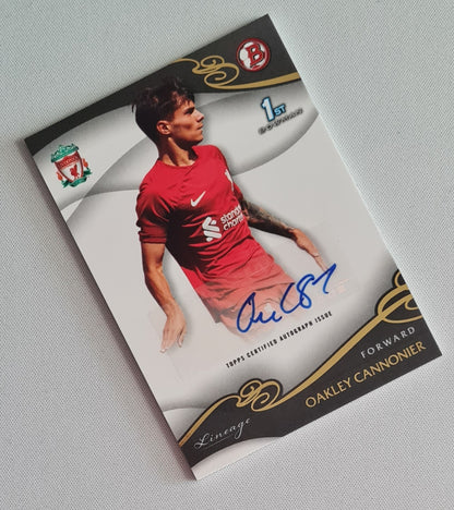 Oakley Cannonier - 2022/23 Topps Liverpool FC Lineage Academy Autograph #AU-OC