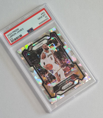 LeBron James - 2023 Panini Prizm Silver Ice PSA 10 #63 Los Angeles Lakers
