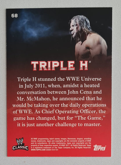 Triple H - 2011 Topps WWE Classic #68 Holo Refractor