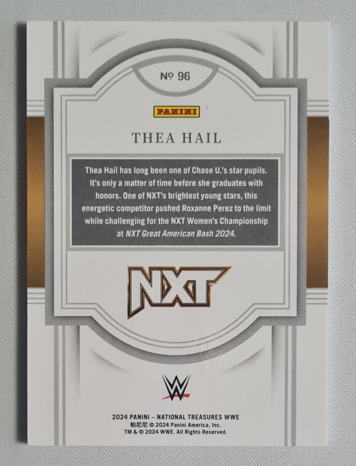 Thea Hail - 2024 Panini National Treasures Gold /99 #96