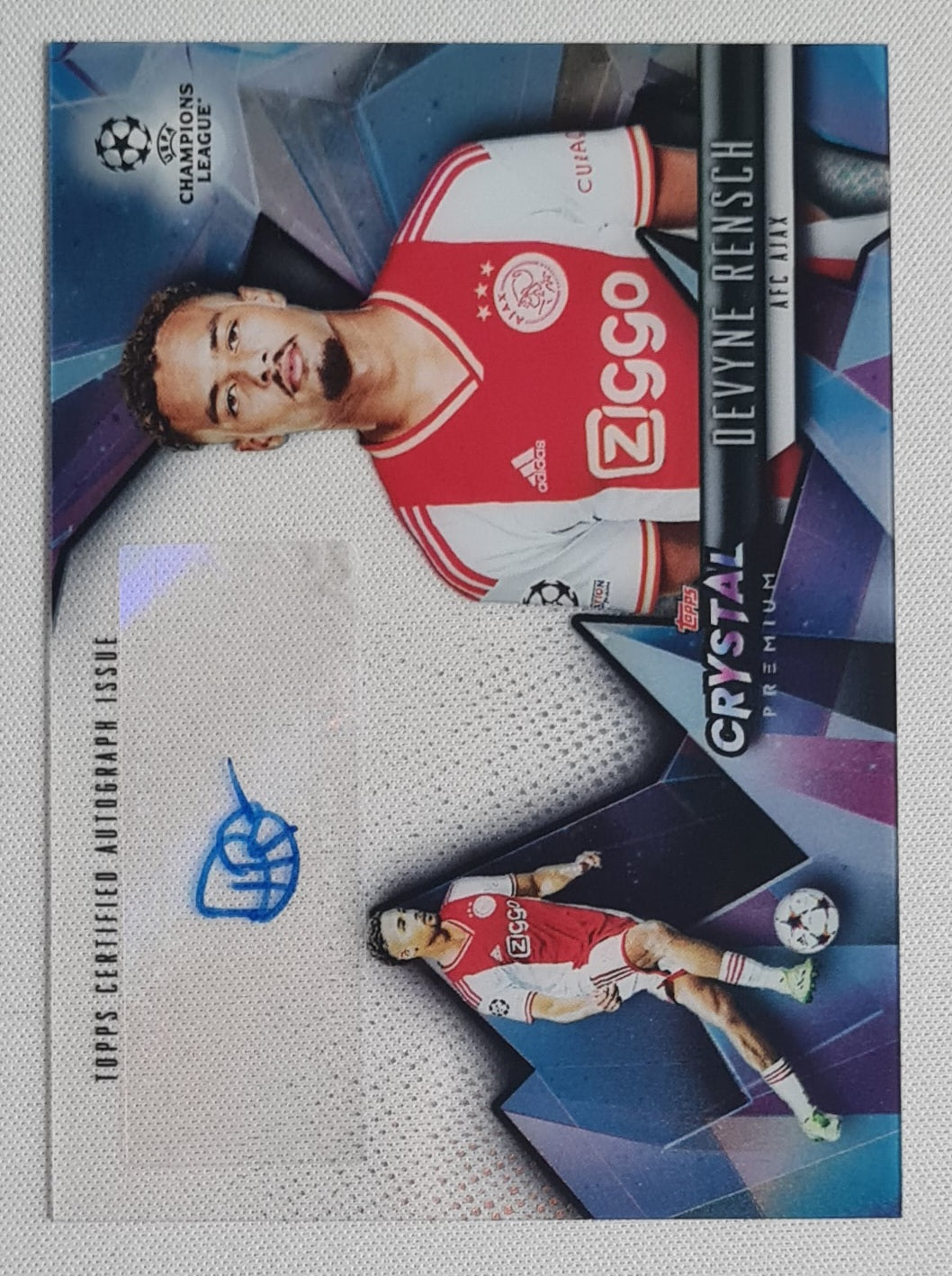 Devyne Rensch - 2022/23 Topps Crystal Premium UCL Crystal Auto #CA-DR AFC Ajax