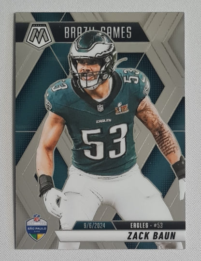 Zack Baun - 2025 Panini Mosaic NFL International Games Brazil #268 Philadelphia Eagles