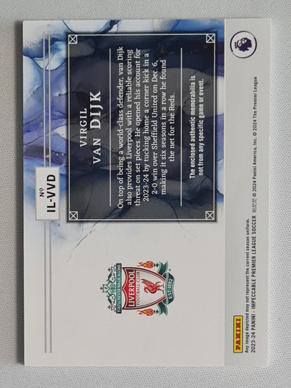 Virgil van Dijk - 2023/24 Panini Impeccable Premier League Soccer Illustrious Materials Patch #IL-VVS Liverpool FC