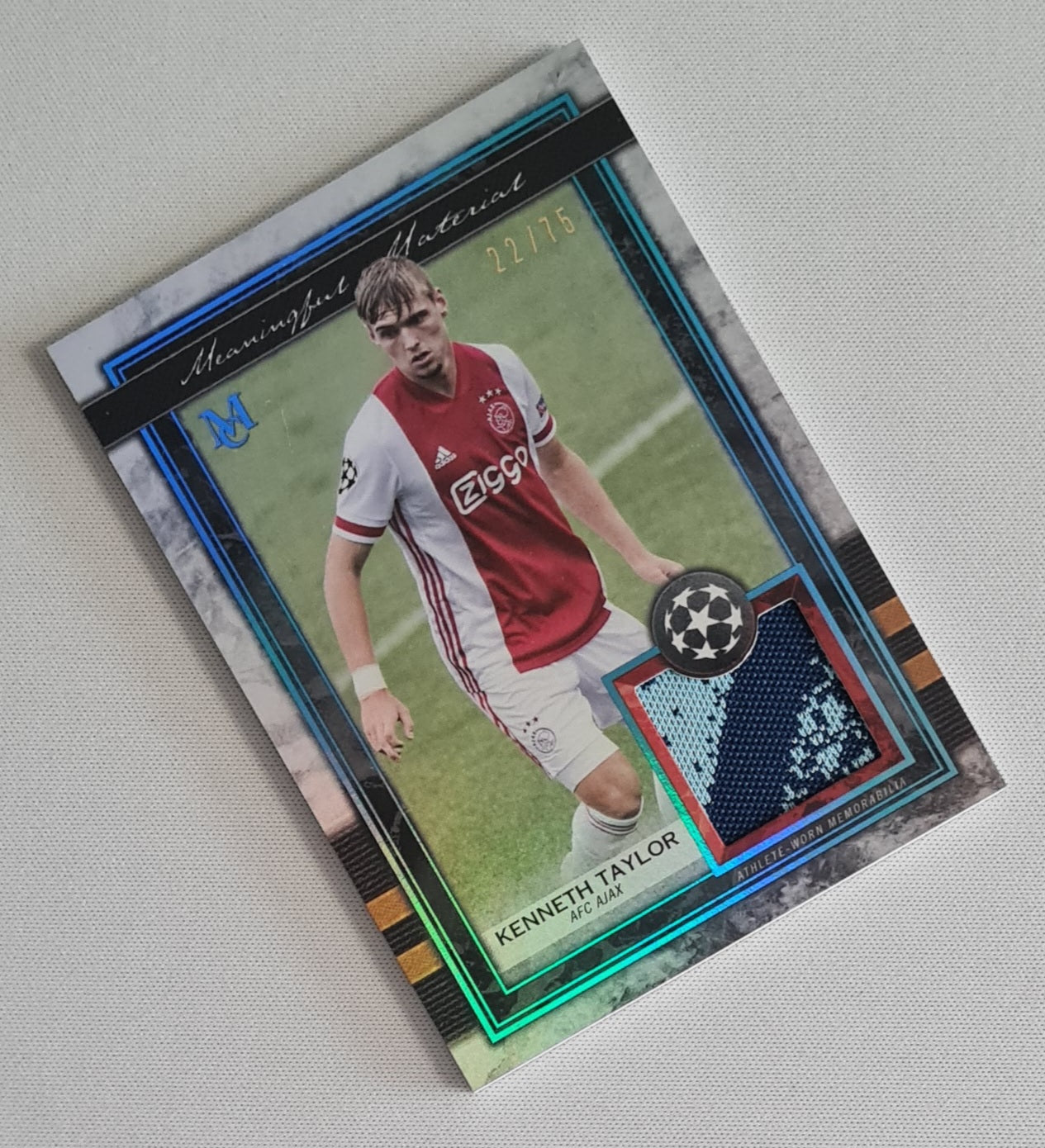 Kenneth Taylor - 2020/21 Topps Museum Collection Patch Meaningful Materials /75 #MMR-KT AFC Ajax