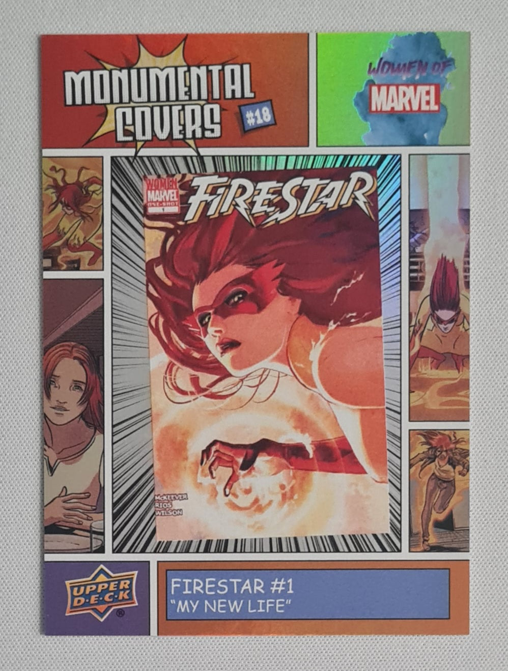Firestar - 2022 Upper Deck Women of Marvel Monumental Covers #BI-18