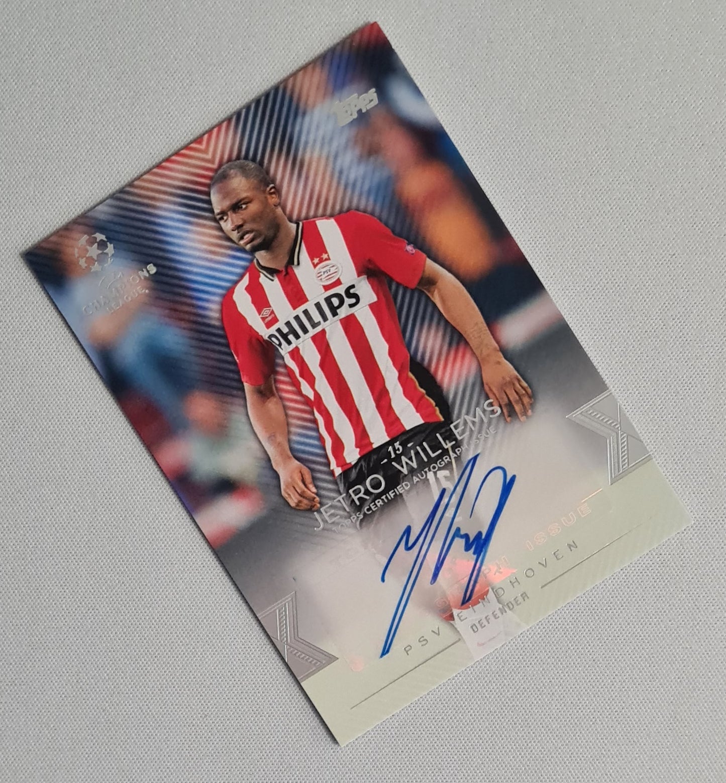 Jetro Willems - 2016 Topps UCL Showcase Football Auto #CLA-JWI PSV Eindhoven