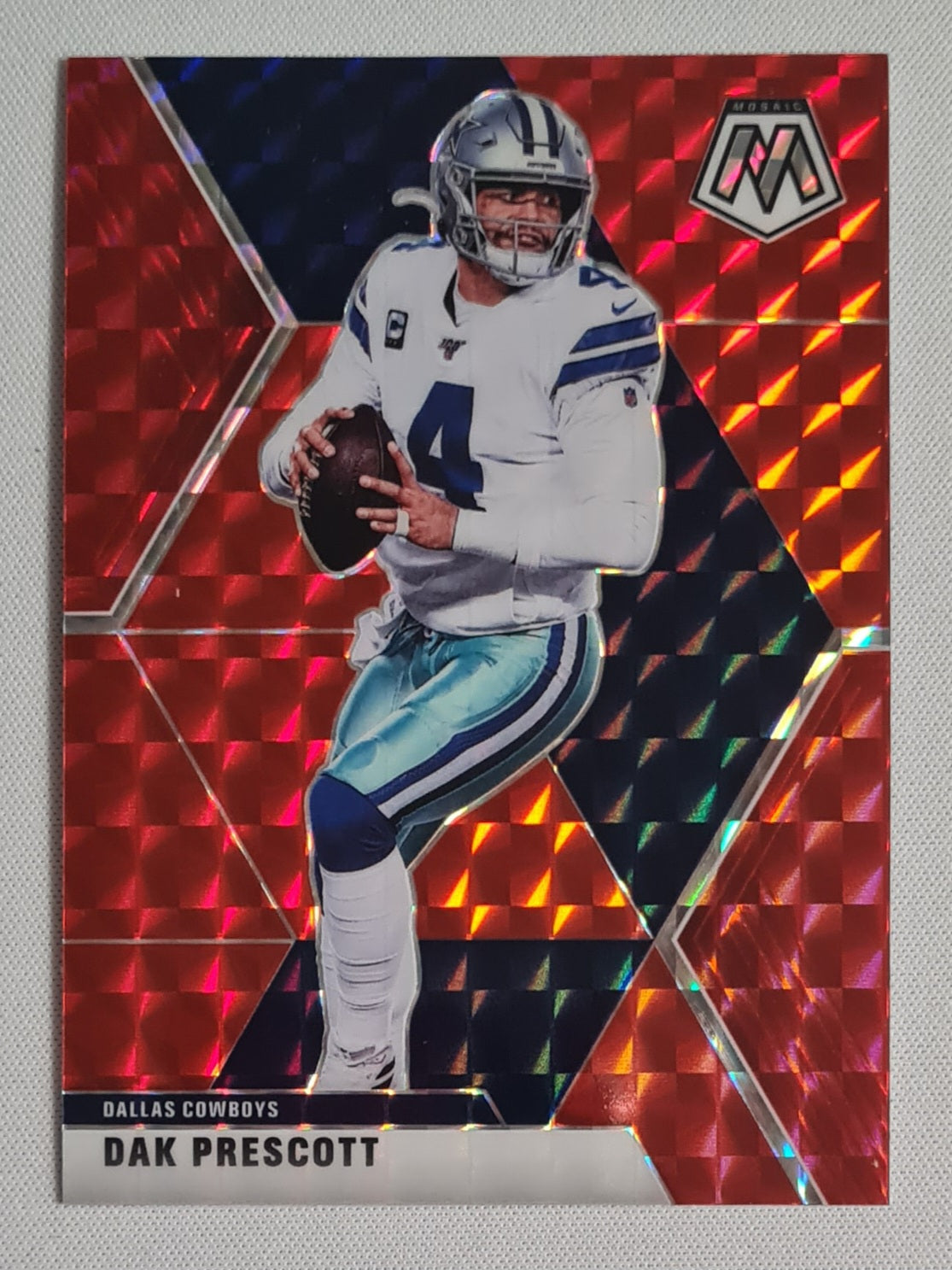 Dak Prescott - 2020 Panini Mosaic Red Prizm #58 Dallas Cowboys