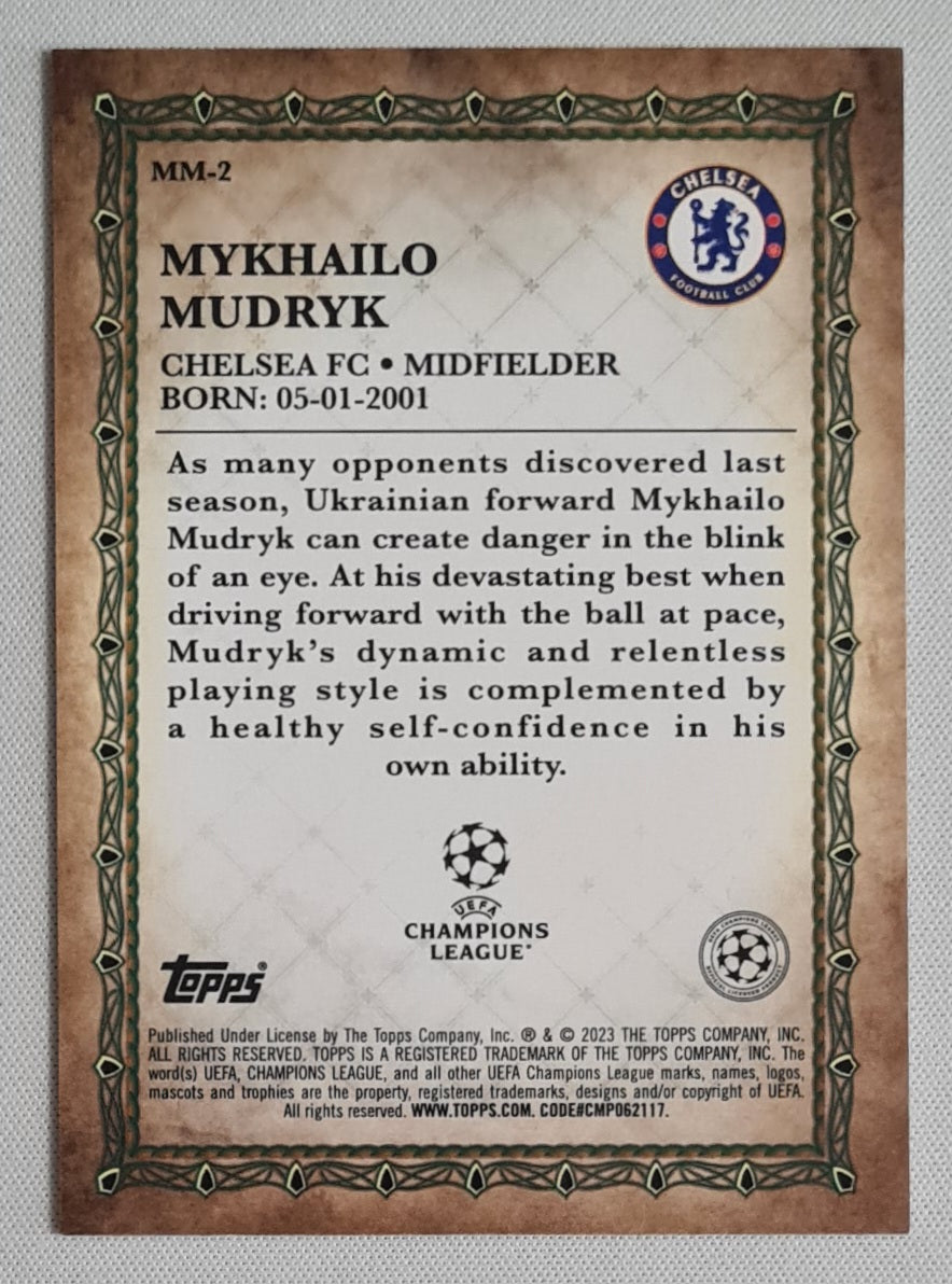 Mykhailo Mudryk - 2022/23 Topps Merlin UEFA Soccer Merlin's Masters #MM-2 Chelsea FC