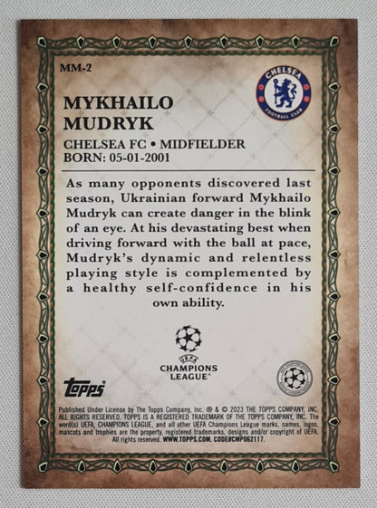 Mykhailo Mudryk - 2022/23 Topps Merlin UEFA Soccer Merlin's Masters #MM-2 Chelsea FC