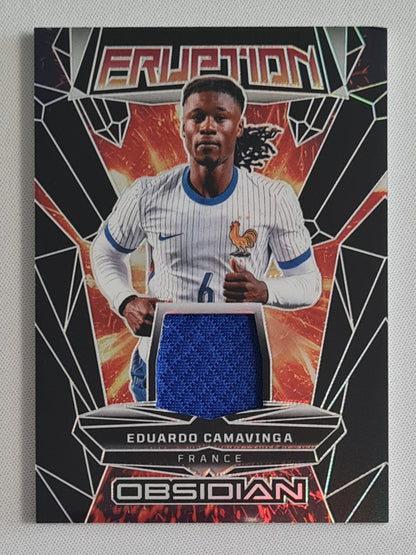 Eduardo Camavinga - 2024/25 Panini Obsidian Eruption Patch /125 #ER-EC France