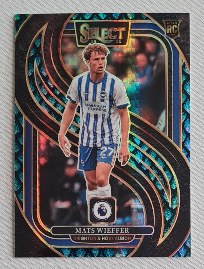 Mats Wieffer - 2024/25 Panini Select Premier League Dragonscale Mezzanine /48 #140 Brighton & Hove Albion