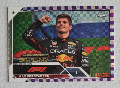 Max Verstappen - 2025 Topps Chrome F1 Purple /199 #180