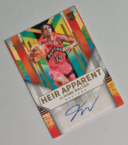 Ja'Kobe Walter - 2024/25 Panini Court Kings Heir Apparent Auto /125 #HA-WAL Toronto Raptors