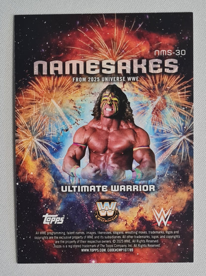 Ultimate Warrior - 2025 Topps Universe WWE Namesakes #NMS-30