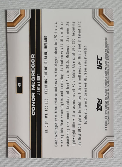 Conor McGregor - 2024 Topps Chrome UFC #49