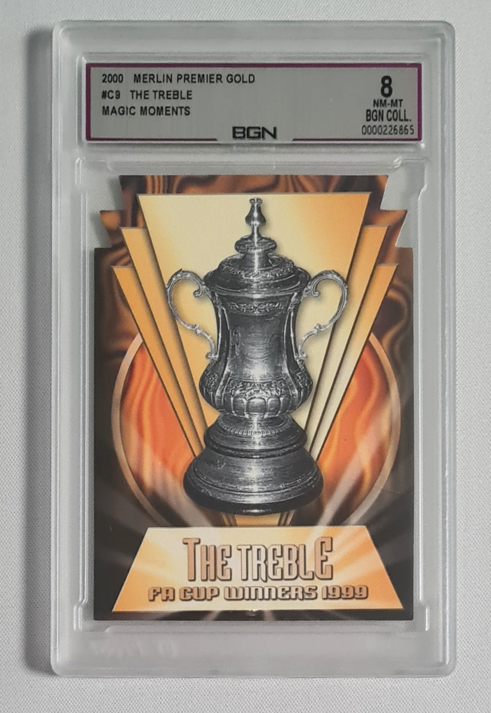 The Treble - 2000 Merlin Premier Gold Magic Moments #C9 BGN 8 Manchester United