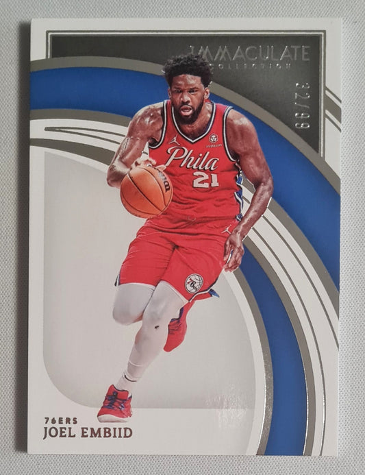 Joel Embiid - 2021/22 Panini Immaculate /99 #86 Philadelphia 76ers