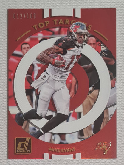 Mike Evans - 2017 Panini Donruss Football Top Targets /100 #6 Tampa Bay Buccaneers