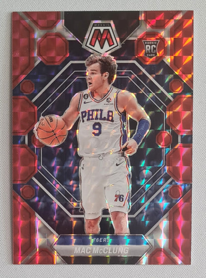 Mac McClung - 2022/23 Panini Mosaic Red Prizm #238 Philadelphia 76ers