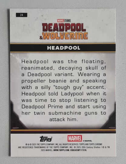 Headpool - 2025 Topps Chrome Deadpool Pink Shimmer /299 #24