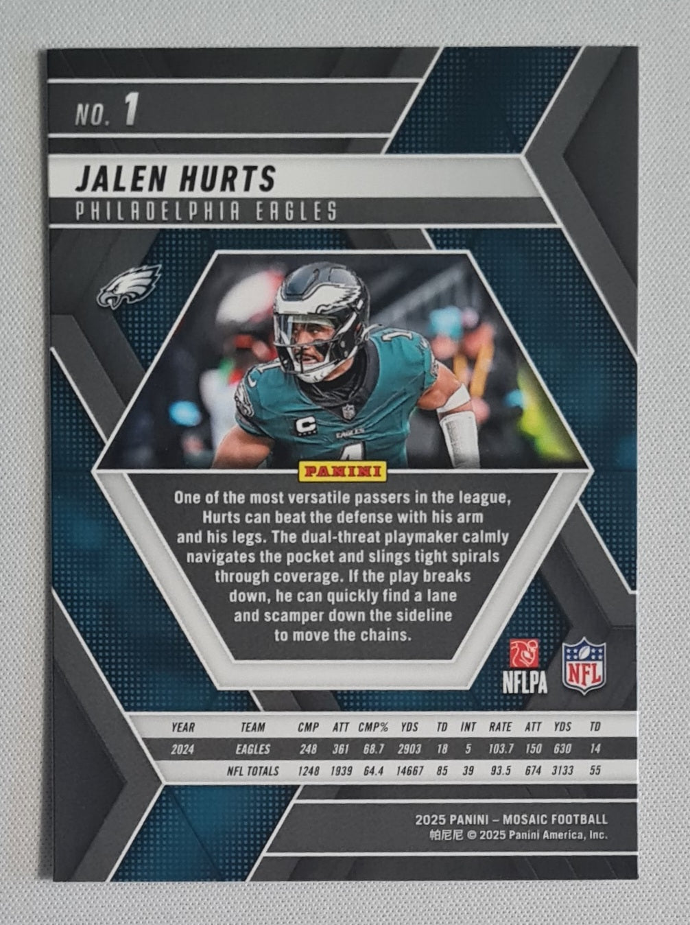 Jalen Hurts - 2025 Panini Mosaic NFL #1 Philadelphia Eagles