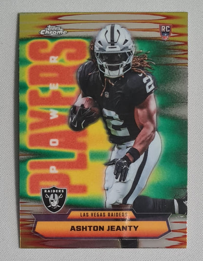 Ashton Jeanty - 2025 Topps Chrome NFL Power Players #PP-14 Las Vegas Raiders