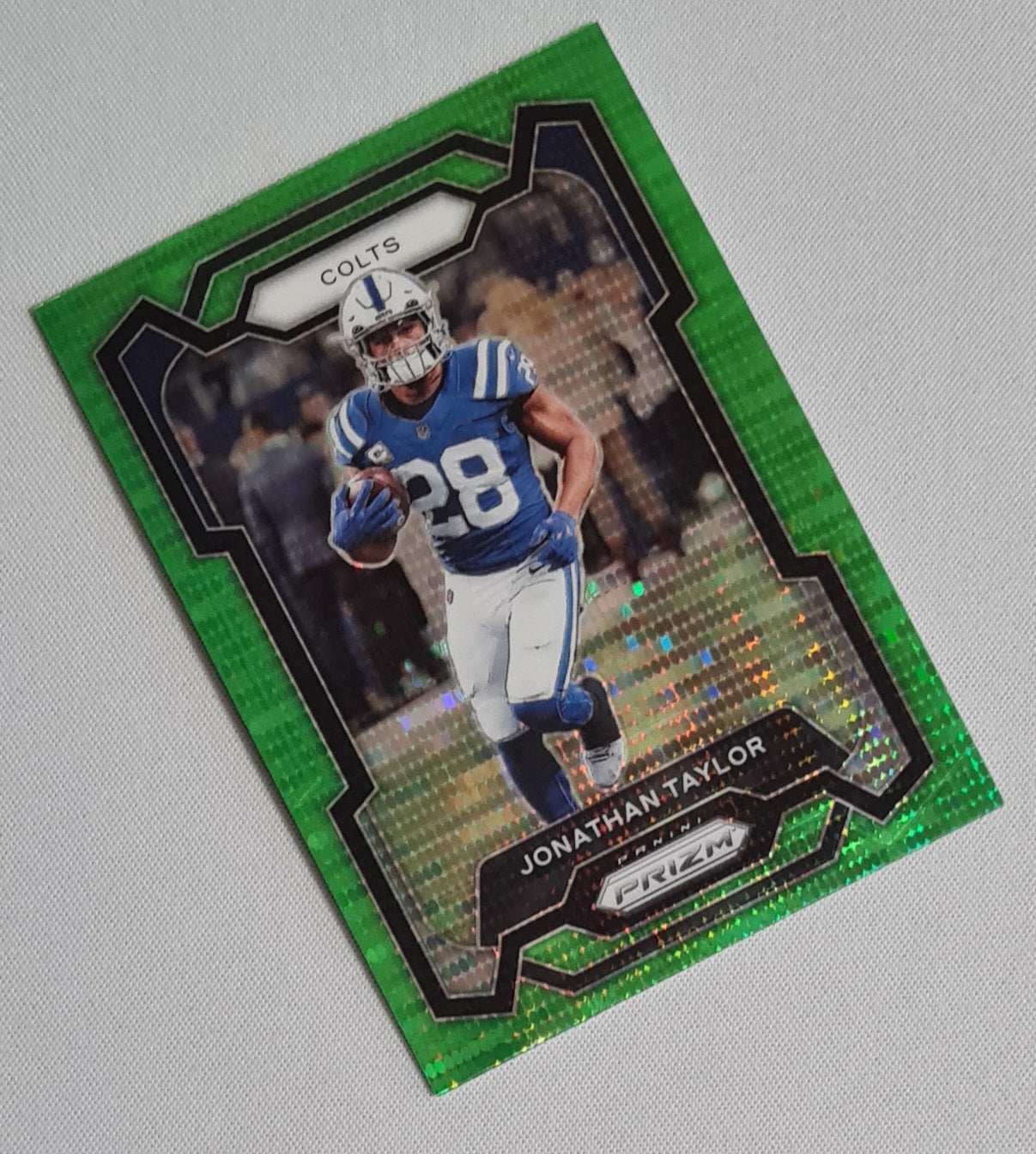 Jonathan Taylor - 2023 Panini Prizm Football Green Pulsar #127 Indianapolis Colts