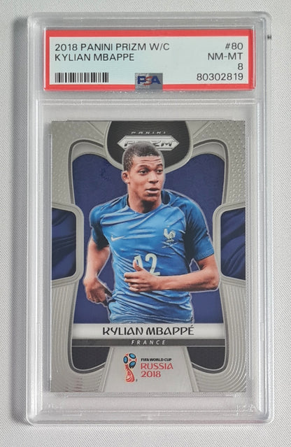 Kylian Mbappe - 2018 Panini Prizm World Cup PSA 8 #80 France