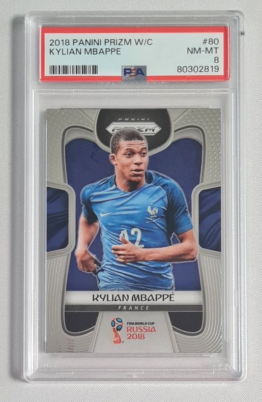 Kylian Mbappe - 2018 Panini Prizm World Cup PSA 8 #80 France