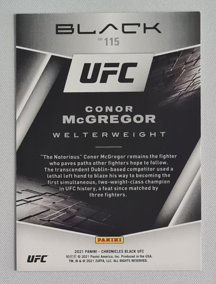 Conor McGregor - 2021 Panini Chronicles Black UFC #115