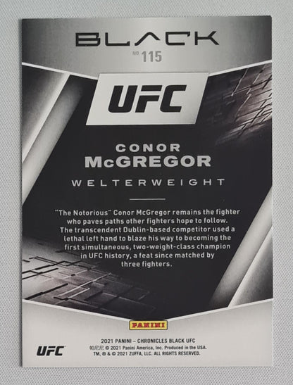 Conor McGregor - 2021 Panini Chronicles Black UFC #115