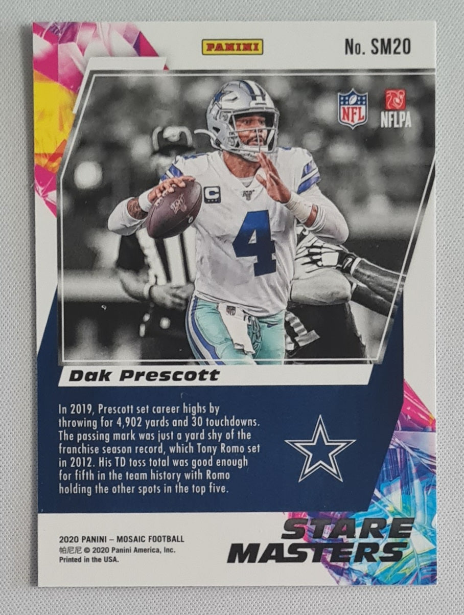 Dak Prescott - 2020 Panini Mosaic Stare Masters #SM20 Dallas Cowboys