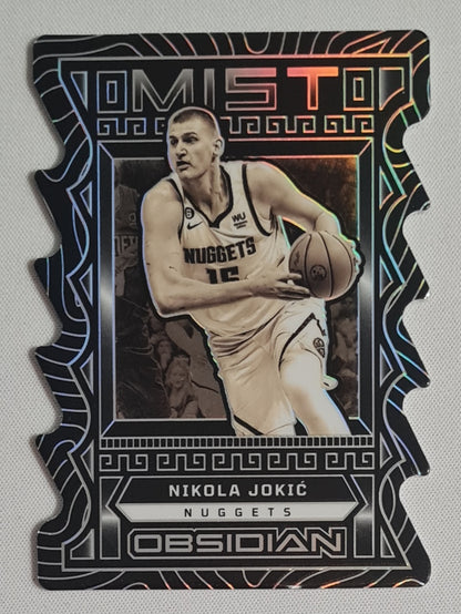 Nikola Jokic - 2022/23 Panini Obsidian Mist die-cut #16 Denver Nuggets