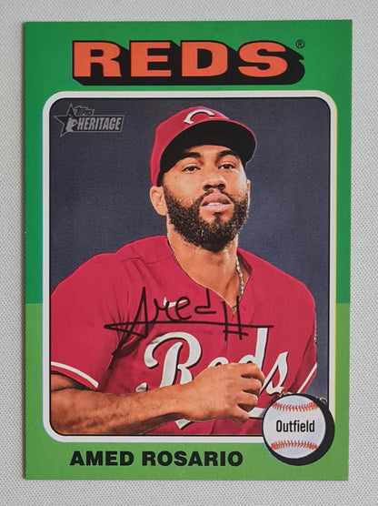 Amed Rosario - 2024 Topps Heritage #593 Cincinnati Reds