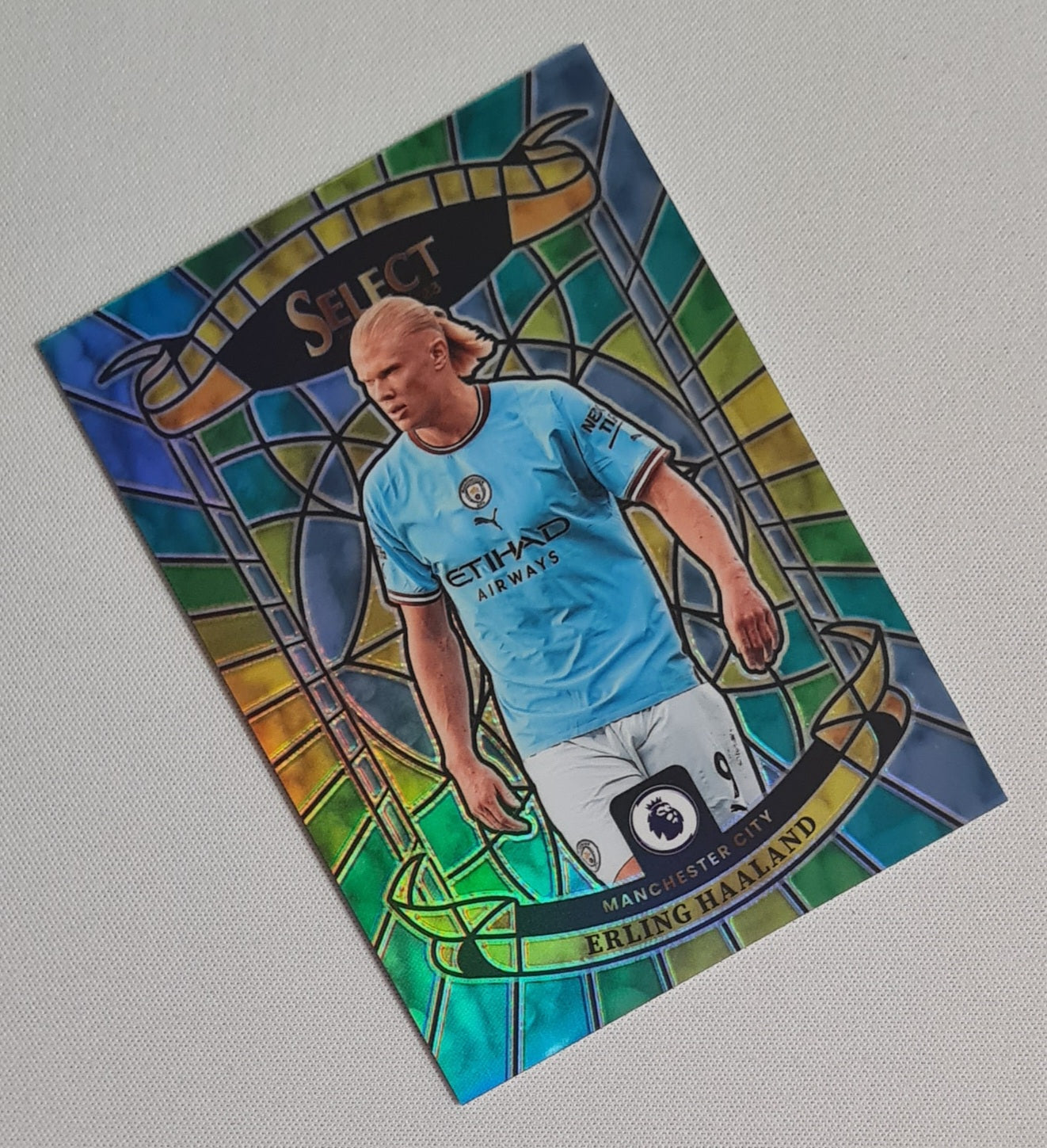 Erling Haaland - 2022-23 Panini Select Premier League Stained Glass #5 Manchester City