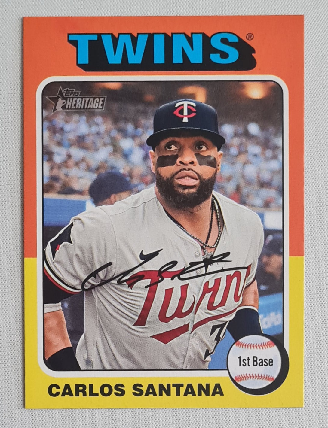 Carlos Santana - 2024 Topps Heritage #663 Minnesota Twins