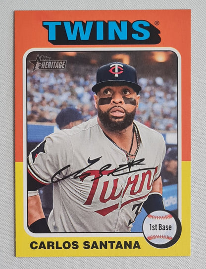 Carlos Santana - 2024 Topps Heritage #663 Minnesota Twins